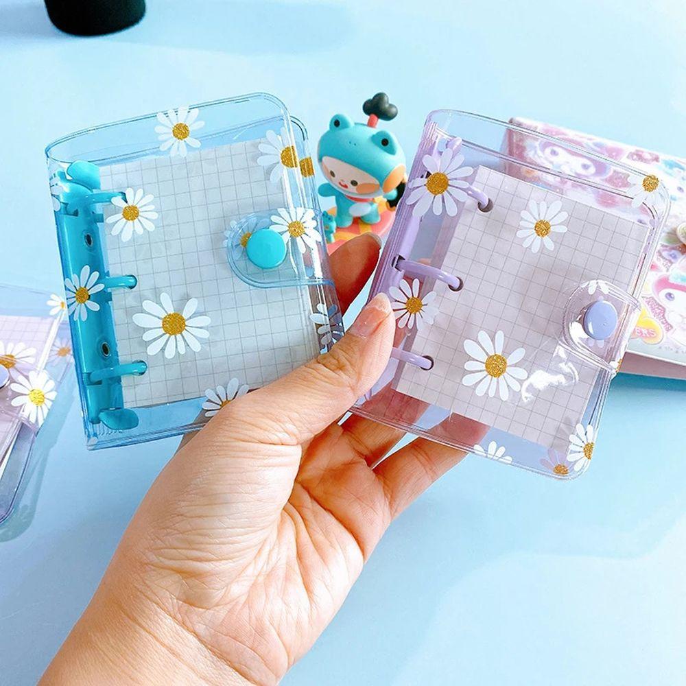 [Elegan] Daisy Notebook Kawaii Alat Tulis 3lubang Mini Jurnal Hand Book Loose Leaf