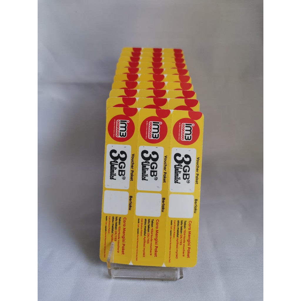 VOUCHER INDOSAT 3GB UNLIMITED APLIKASI 30 HARI