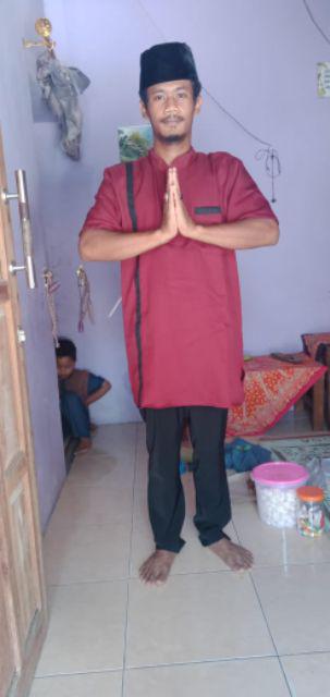 Baju Gamis Nibras Sarimbit Couple Kapelan Seragam Lebaran