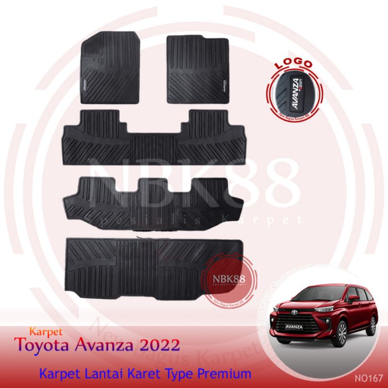KARPET MOBIL AVANZA / VELOZ 2022 2023 FULL SET BAGASI PREMIUM