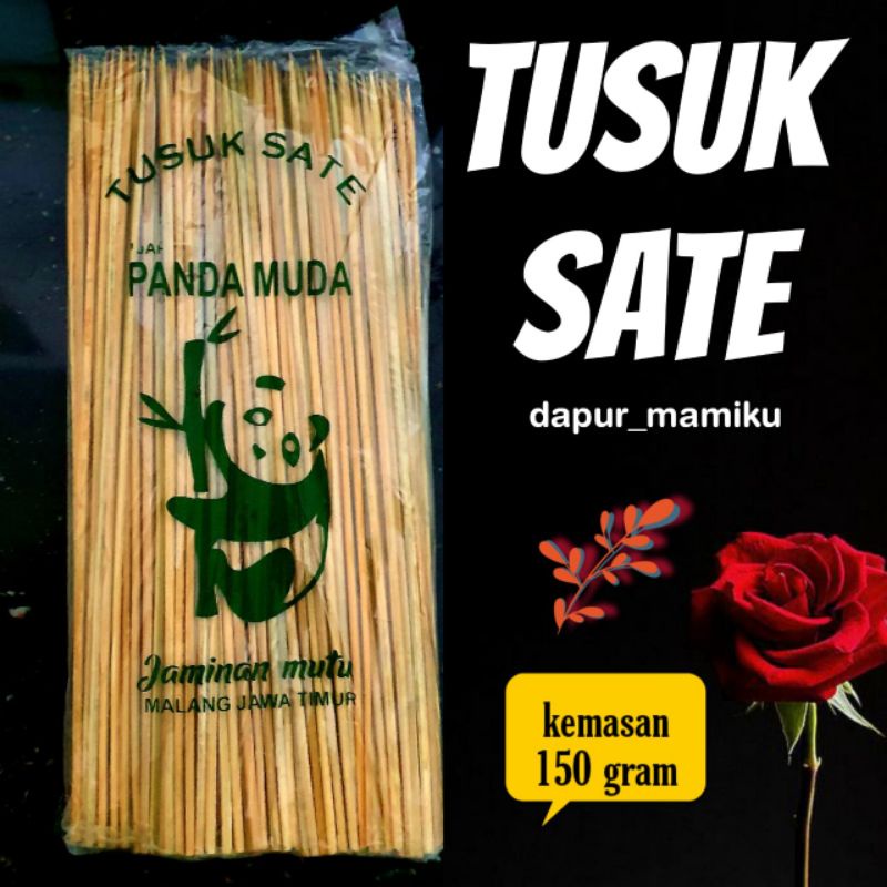 DAPURMAMI Tusuk Sate Ayam / tusuk sate Kambing tusuk sate daging Bambu Bersih