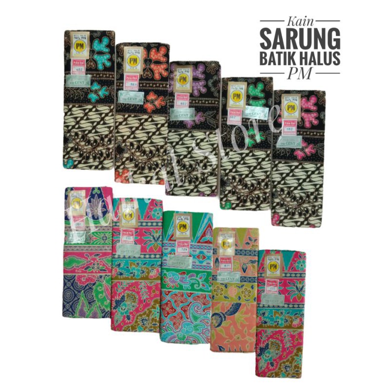 Sarung Wanita Batik Halus Sarung Batik Cap PM Kuning