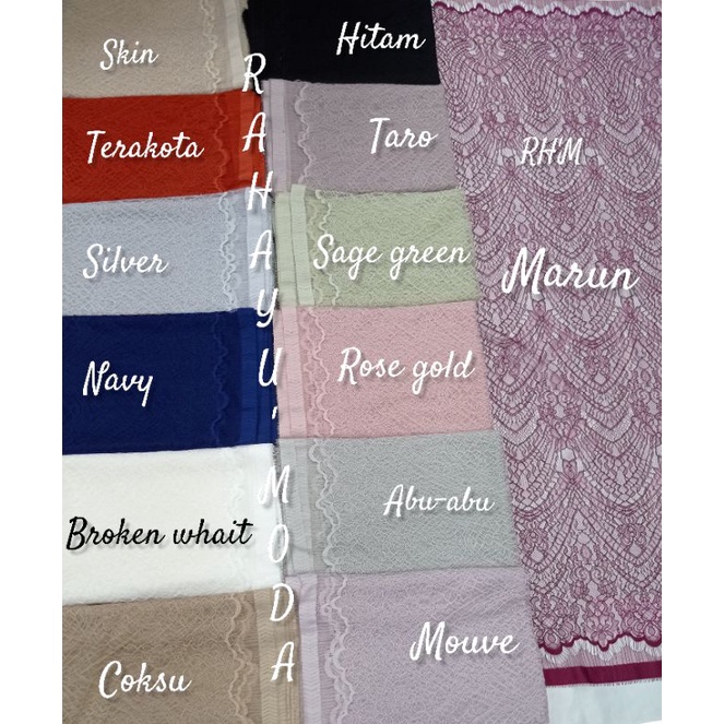 KAIN BROKAT SANTILY / SANTILY MURAH / KEBAYA SANTILY / FRANCIS SANTILY / SANTILY LEMBUT