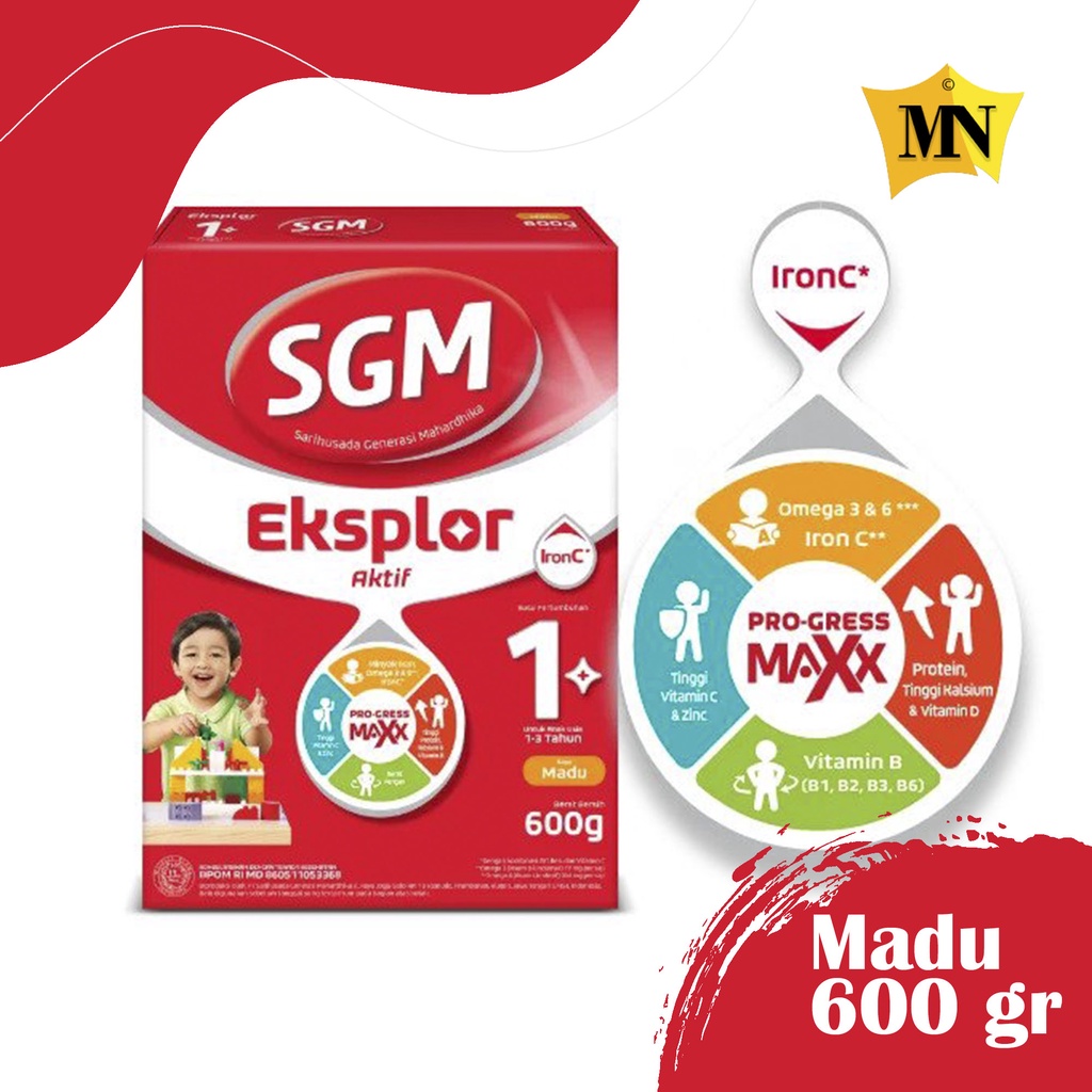 

SGM Eksplor Aktif 1+ Pro-GressMaxx MADU Susu Pertumbuhan 600 gr