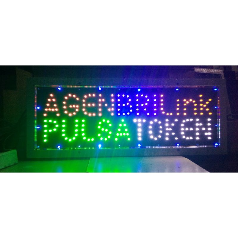 Lampu tulisan AGEN BSI LINK PULSA & KUOTA