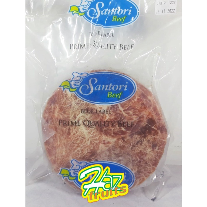 

Santori Blue Label Rib Eye Beef Steak Frozen +/- 160 Gr x 5 Psc