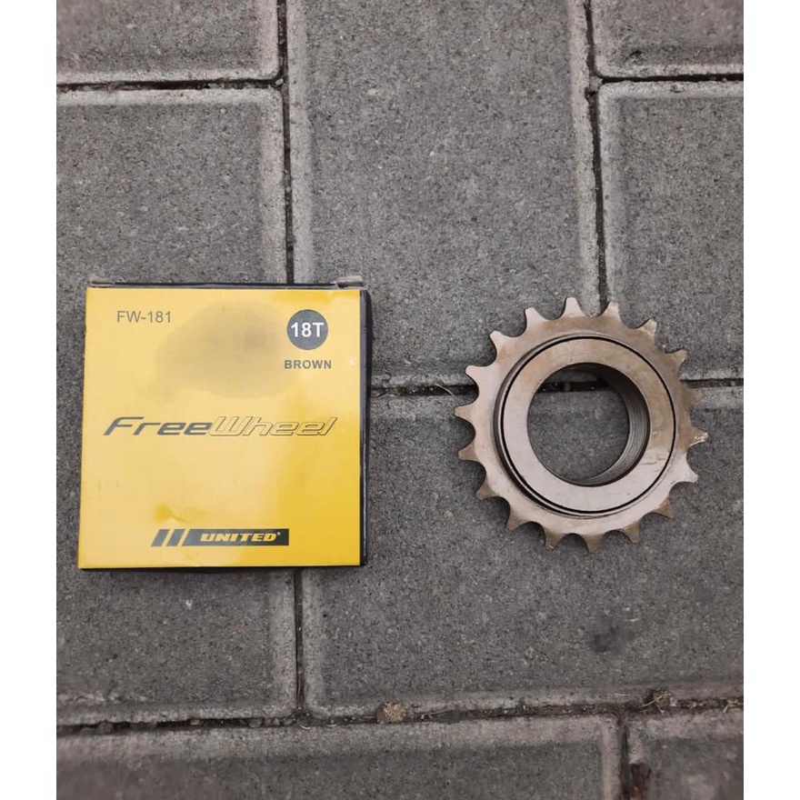 TERMURAH!!! Freewheel / Gear Belakang Sepeda 18T / UNITED FW-181 / Realpict