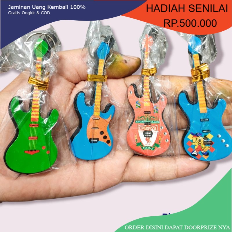 MURAH Souvenir Pernikahan Gantungan Kunci Gitar Murah Souvenir Pernikahan Unik Gantungan Kunci souve