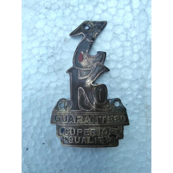 logo sepeda ontel RALEIGH original bahan kuningan ready