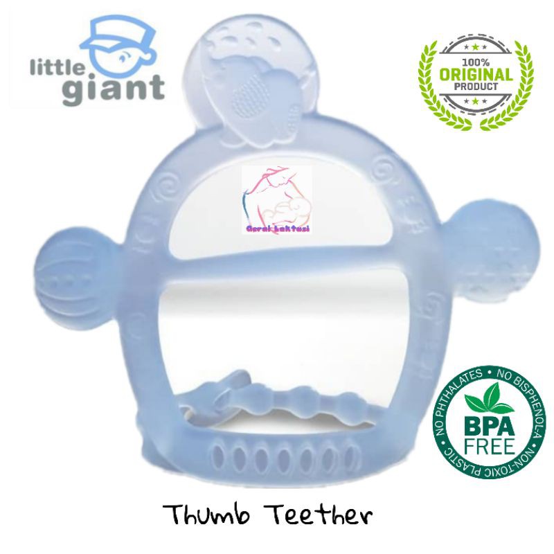 LITTLE GIANT SILICONE THUMB TEETHER  - GLOVE TEETHER