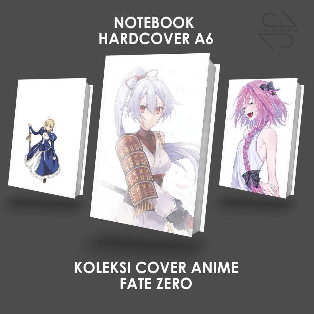 

Pocket Book/Notebook Hardcover A6 isi polos dan garis Gambar Fate Zero