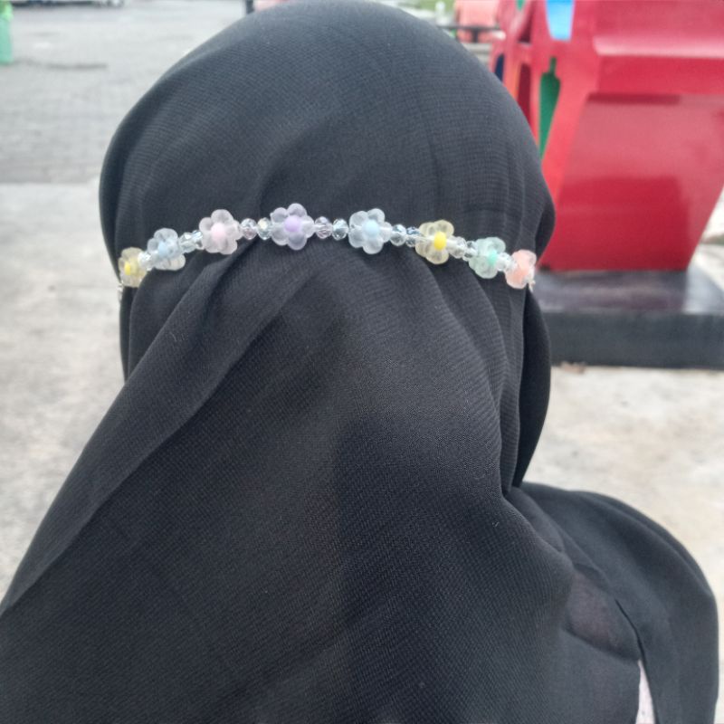 konektor masker manik bunga | konektor masker hijab | konektor masker | konektor masker ceko