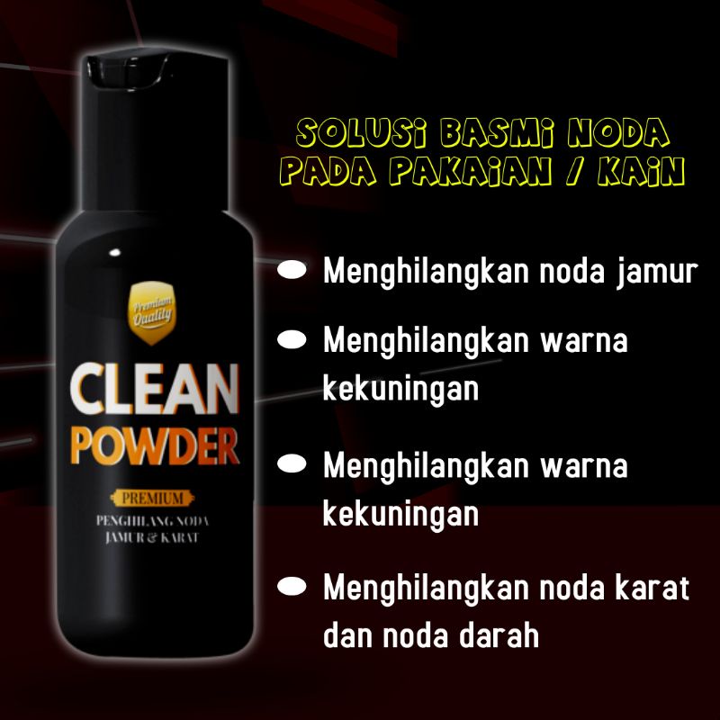 PENGHILANG NODA PAKAIAN NODA KARAT JAMUR NODA DARAH BAJU  PAKET AGEN 100 PCS