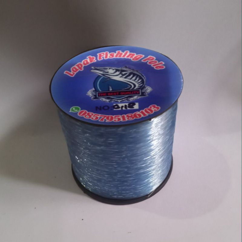 Senar pancing anti keriting - golongan pancing warna biru sky ukuran 4lbs/.018 (2kg)