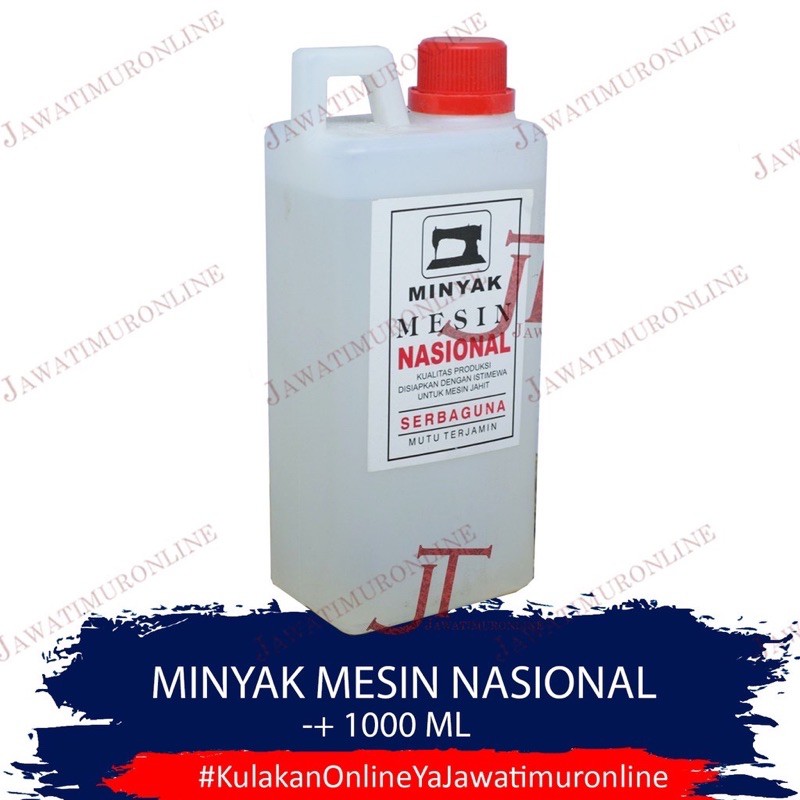 Minyak Pelumas Mesin Jahit Nasional / Oli Mesin Jahit Nasional 1 liter