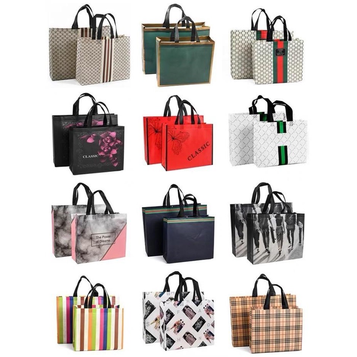 

Goodie Bag Hampers Bag Jumbo Besar Kantong Bahan Jinjing Premium Mono 005