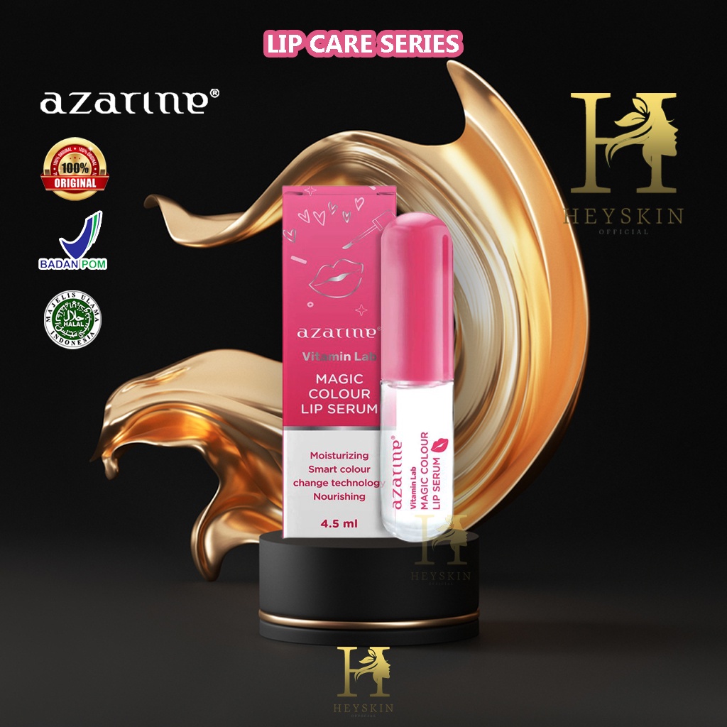 ❤Heyskin❤ Azarine Lip Care Serum Series Original &amp; BPOM | Azarine Magic Colour Lip Serum 3.5ml