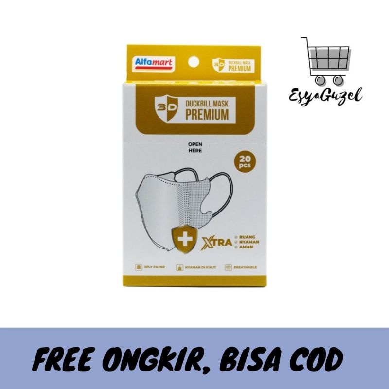 Alfamart Masker Duckbill Premium 3D 20 pcs
