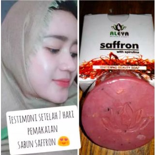 Sabun Saffron Aleya - Sabun Safron Asli BPOM Aleya Brightening Soap Sabun Saffron Original with Spir
