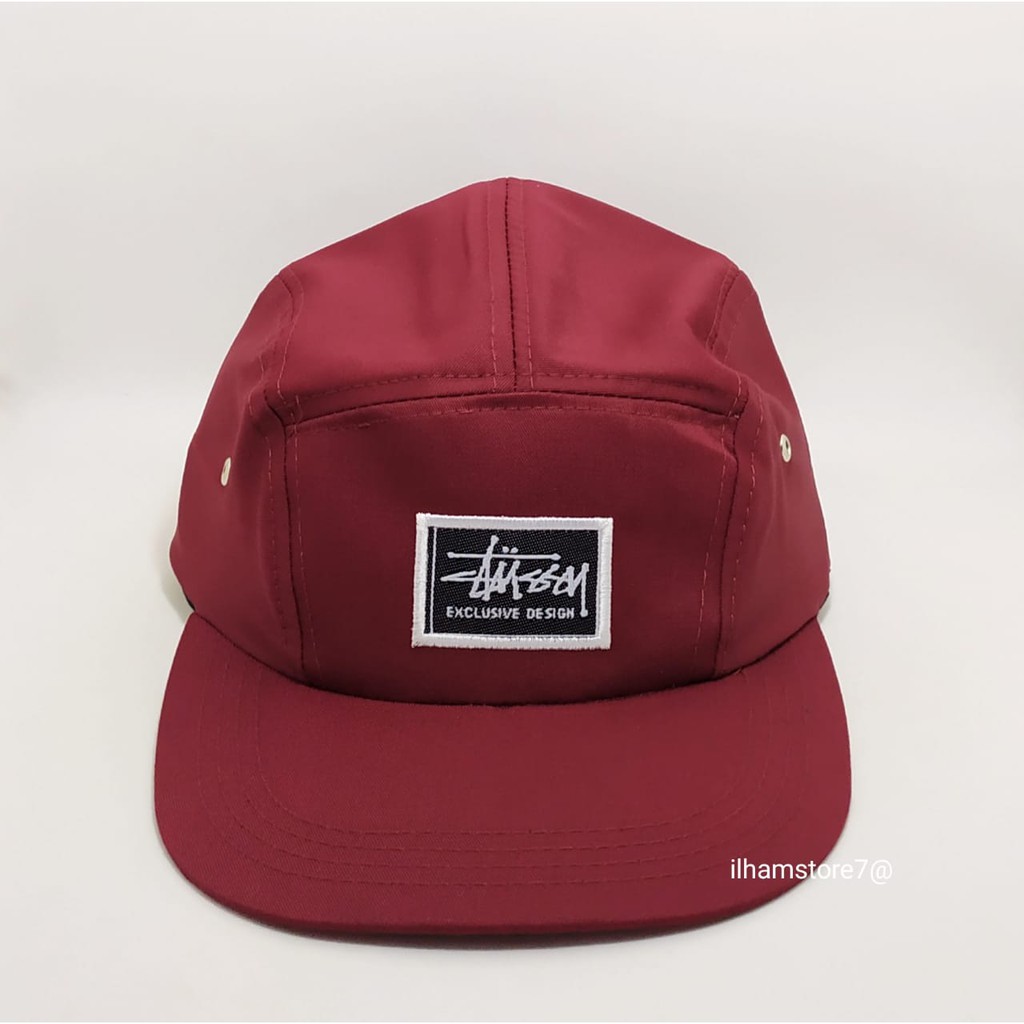 Topi Lima Panel Bordir Stusy New Model/Topi Hip-Hop/Topi Keren/Topi Distro Terlaris