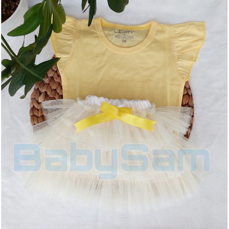 Setelan Tutu dan Kaos Ruffle 2bln-1Tahun