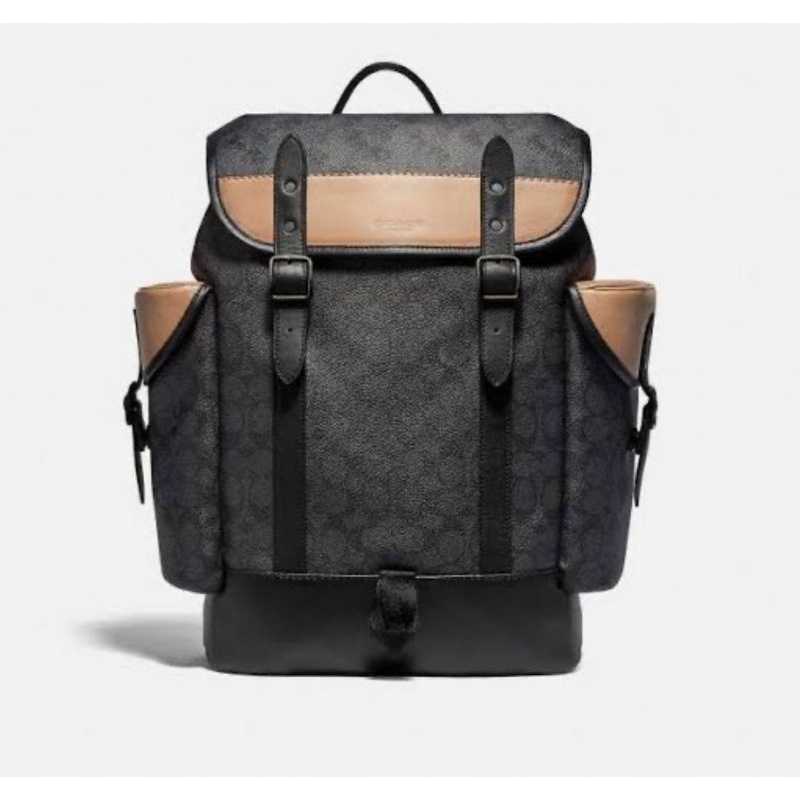 COACH HITCH BACKPACK IN SIGNATURE CANVAS WITH HORSE AND CARRIAGE PRINT(COACH C1059)