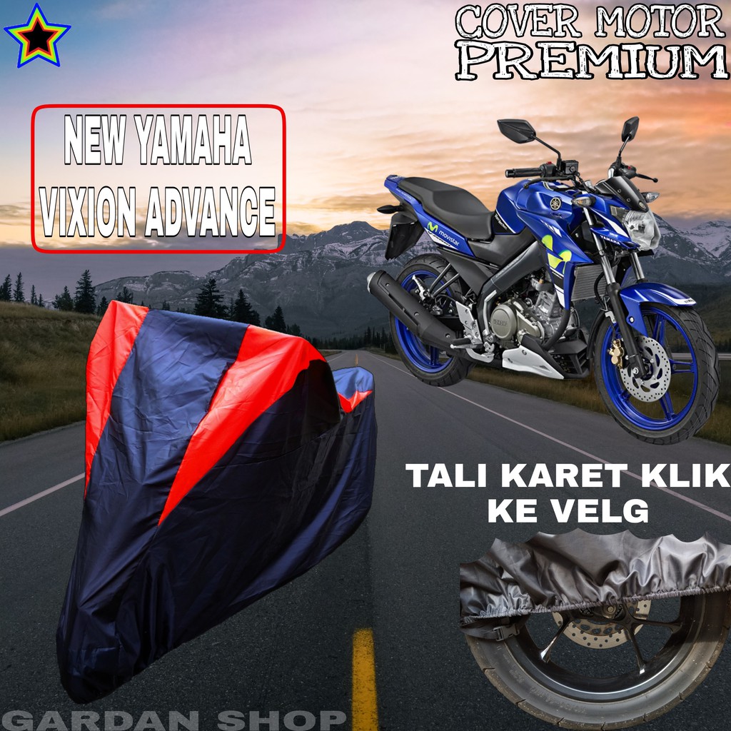 Sarung Motor NEW YAMAHA VEXION ADVANCER Hitam MERAH Body Cover Penutup Pelindung Motor Vixion