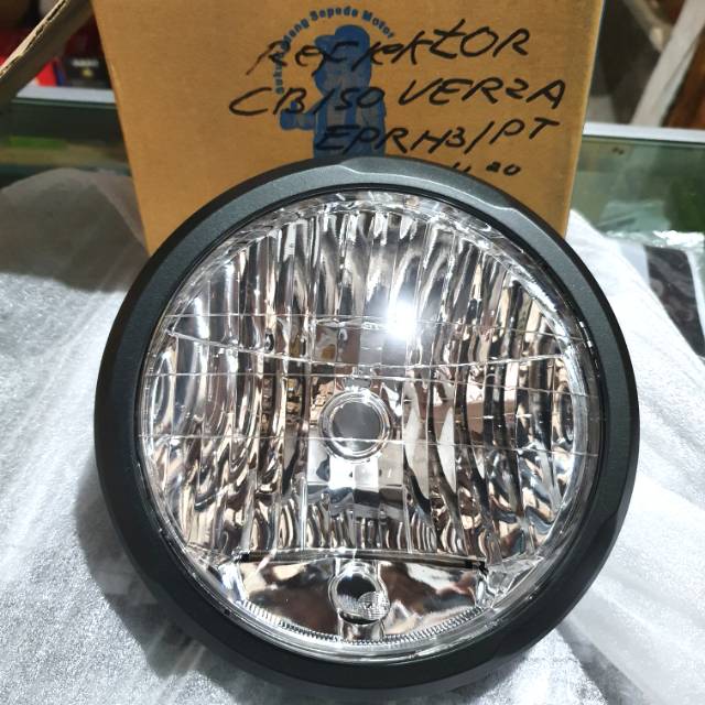 Reflektor lampu depan cb150 BULAT plus RING LAMPU cb 150 verza WIN headlight cb 150 + ring lampu hit