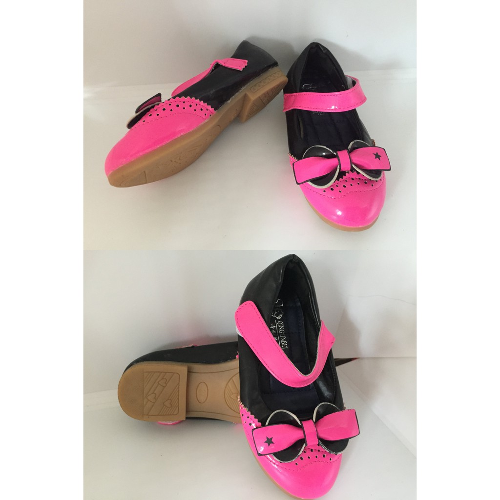 sepatu anak perempuan pantofel anak PA 09 HOTPINK