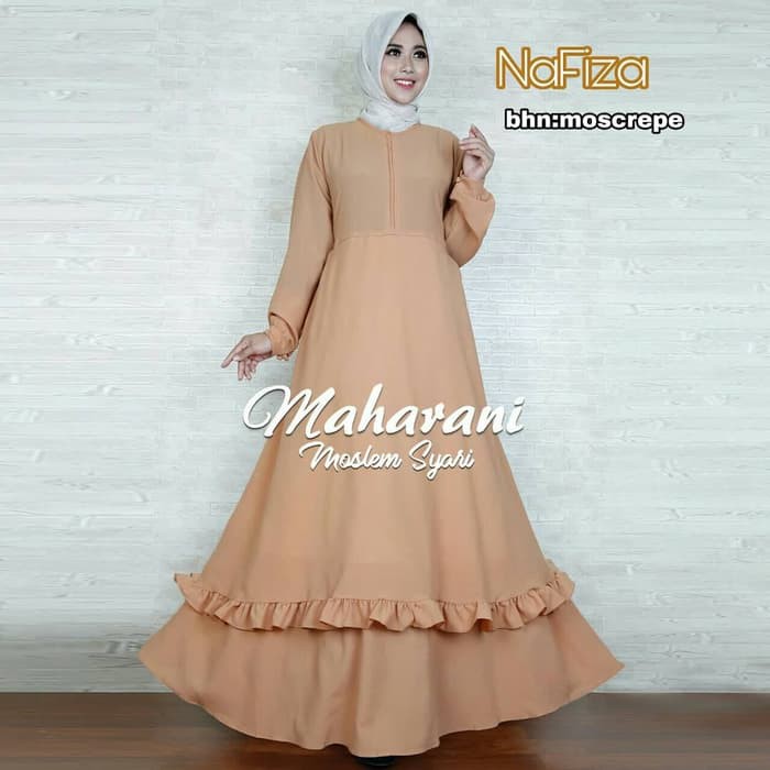 Gamis Syari Dress Muslim Terbaru Nafiza By Maharani