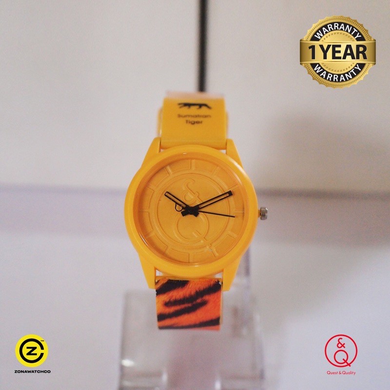 Q&Q Smile Solar Sport Watch Fancy Yellow