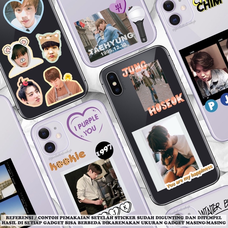 [READY] BANGTAN Aesthetic Boyfriend Material Deco Tumblr Sticker Case Set