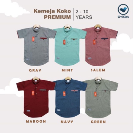 OVIKIDS-Kemeja Koko Anak Khalid (2-10 Tahun)