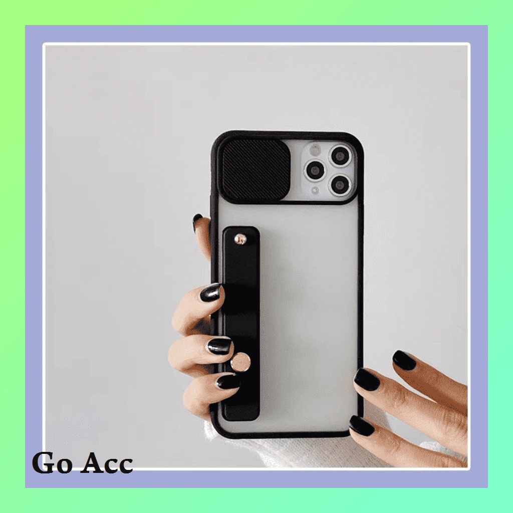 Softcase Window + Strapfinger Holder ALL Type Oppo Realme Narzo Xiaomi Redmi Poco Pocophone Vivo