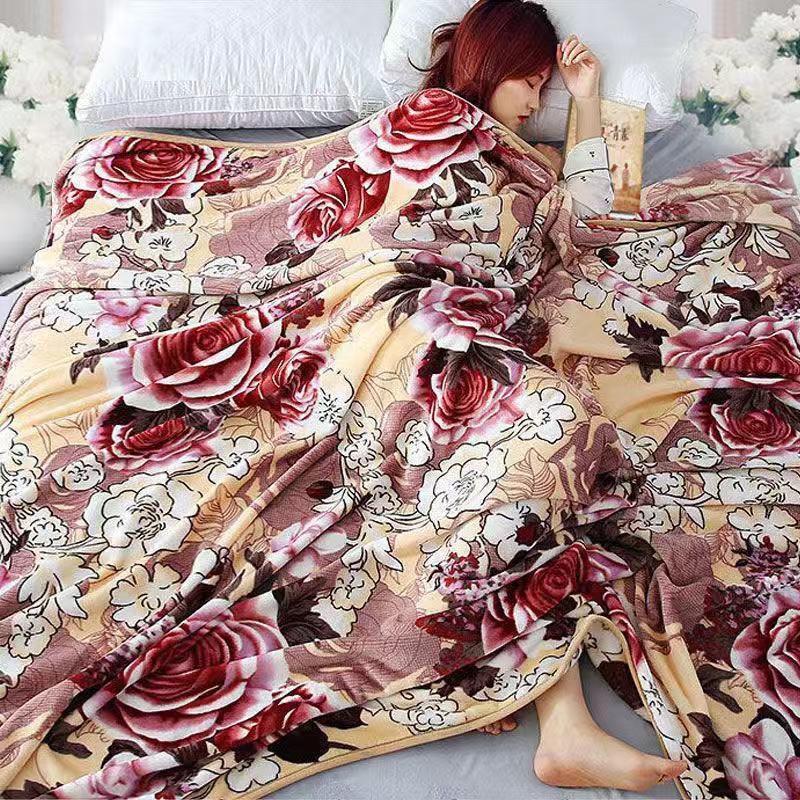 Selimut Bulu Super Tebal Ukuran Jombo 200x230 Motif Keren Terlaris Super Halus Lembut List Impor-7