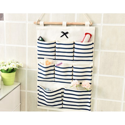 N 8329 Pouch gantung SALUR 8 sekat bahan tebal serbaguna