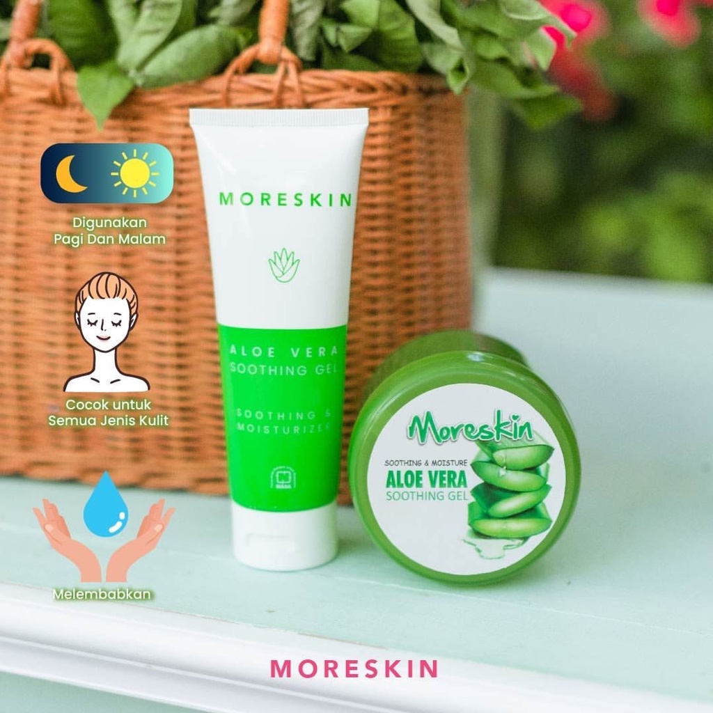 MORESKIN ALOEVERA GEL NASA 100ml _ AVGK _ Moreskin Aloe vera Gel ORIGINAL NASA