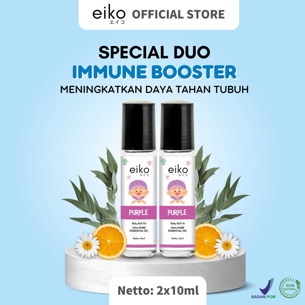 Essential Oil Baby EIKO - EIKO Baby Oil - EIKO PURPLE Package Special Duo Immune Booster