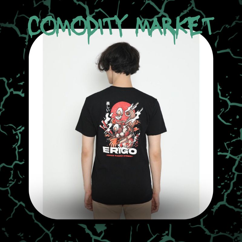 Erigo - Tshirt Ramen Street Black, M