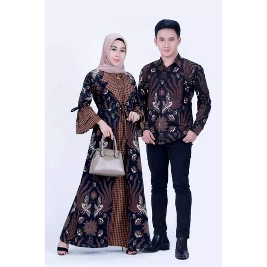 Couple batik pria wanita terbaru batik kekinian