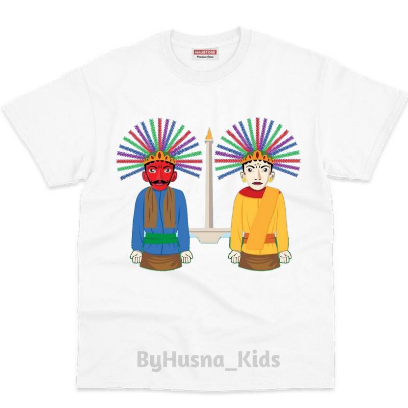 ONDEL ONDEL BAJU ANAK KAOS ONDEL ONDEL ABANG NONE BAJU ANAK LAKI LAKI KAOS ANAK PEREMPUAN ATASAN ANA