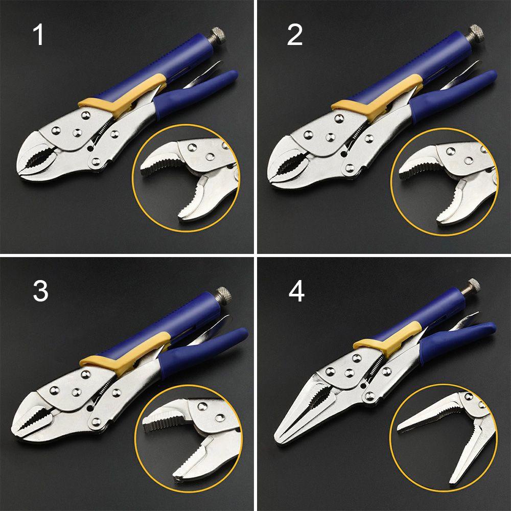 Solighter Locking Tang Hand Tool Set Hidung Panjang Lengkung Multifungsi