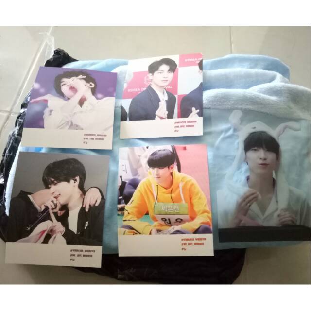 POSTCARD SET + TRANSPARENT POSTCARD SAINT WONWOO