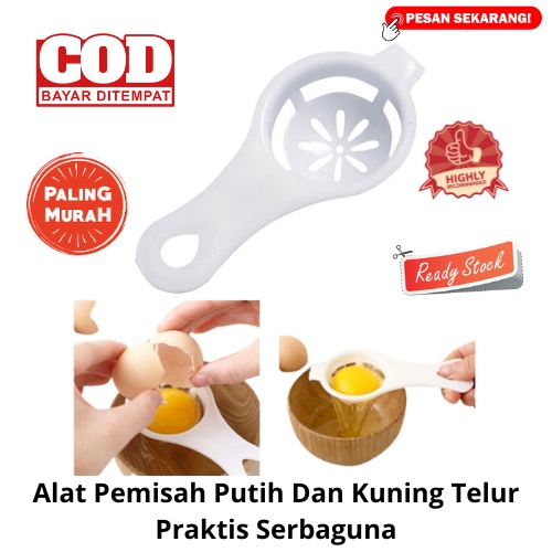 [BISA COD] Alat Pemisah Putih Dan Kuning Telur Praktis Serbaguna Pemisah Telur Sendok Pemisah Telur Saringan Telur Murah