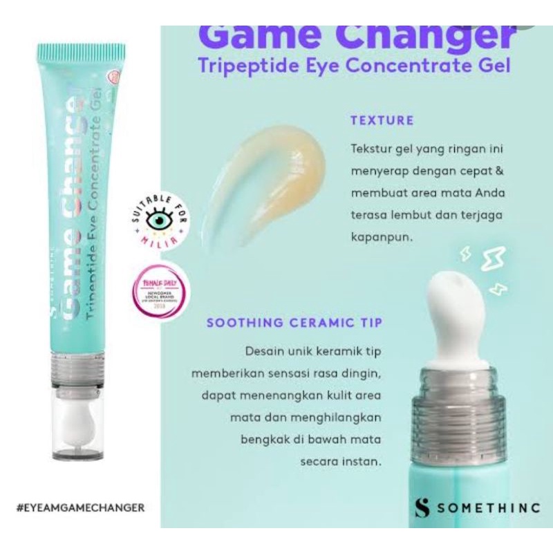 Somethinc Game Changer Tripeptride Eye Concentrate.