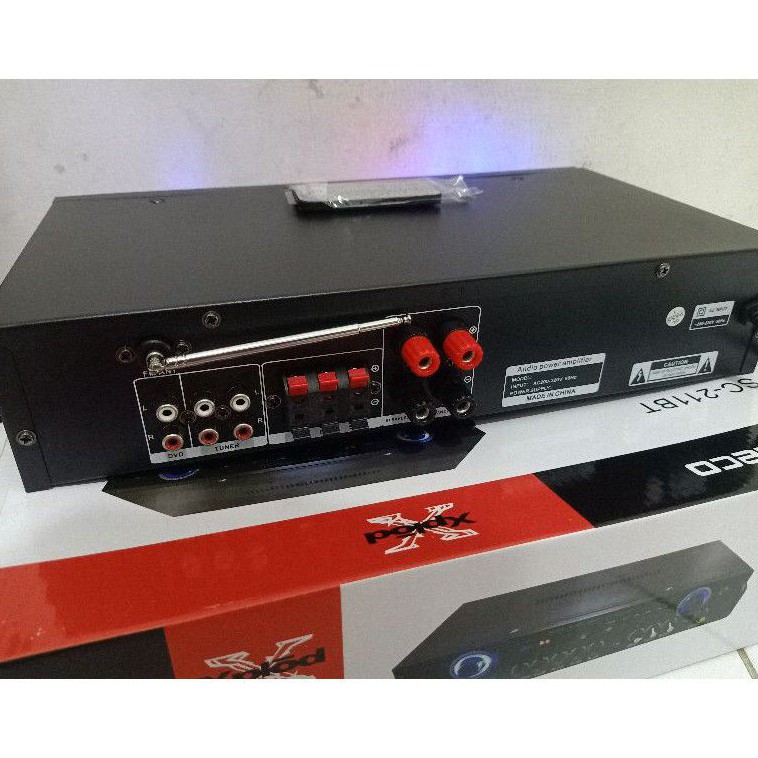 AMPLIFIER KARAOKE FLECO SC-211BT USB/SD/FM/MP3 PLAYER DIGITAL/HI-FI STREO - AMPLI MURAH SC-211BT