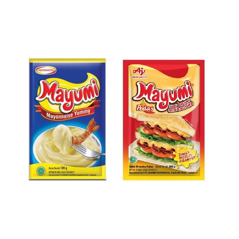 

MAYUMI MAYONNAISE YUMMY SAUS MAYO ORIGINAL PEDAS 100gr