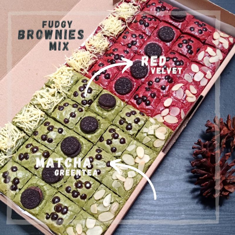 

KAKANG BROWNIS || Brownies Fudgy size JUMBO 40x20,, Bisa Mix Lohhh
