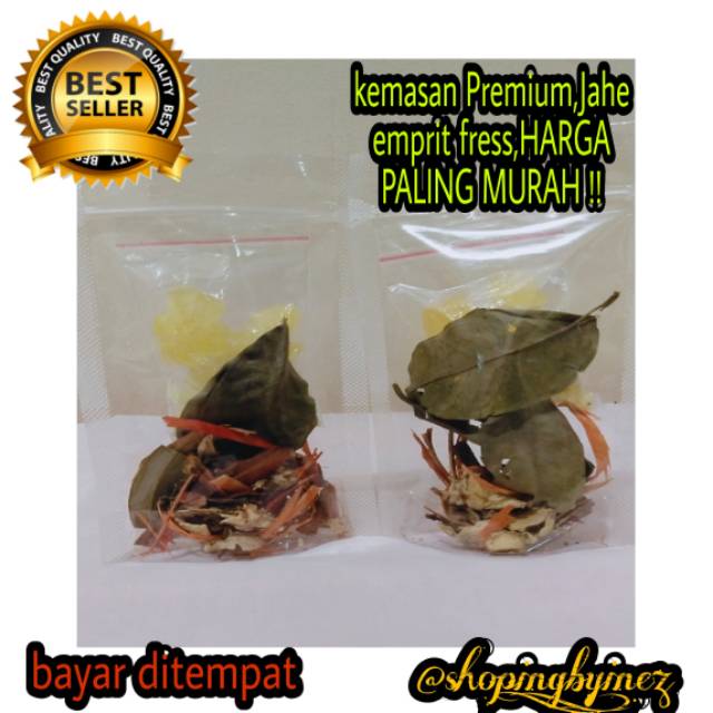 

[ COD ] Wedang Rempah kemasan Premium Lengkap dengan gula batu dan jahe fress [ Pouch ]
