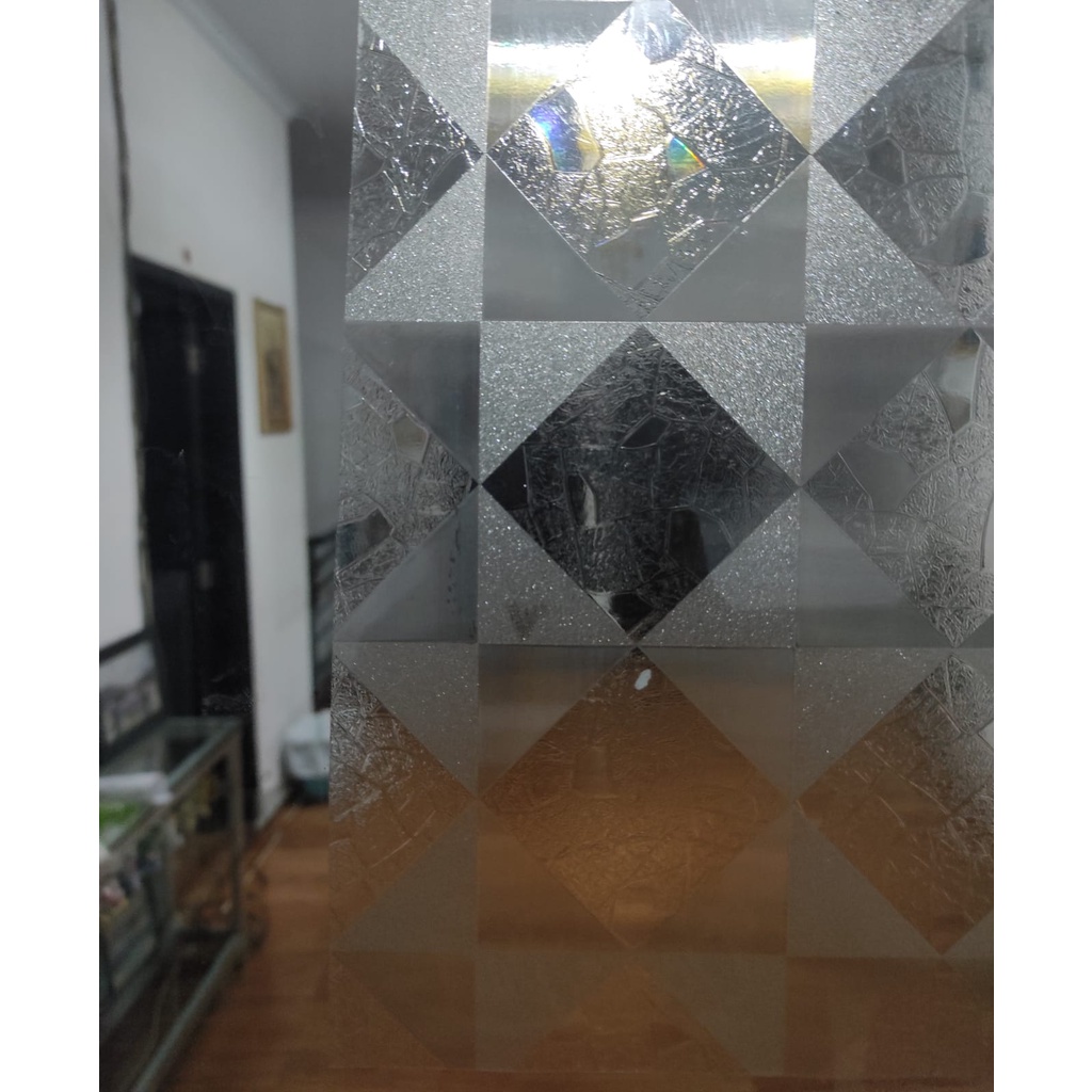 Sticker / Stiker Kaca Film Sandblast Sunblast motif 3D 1019